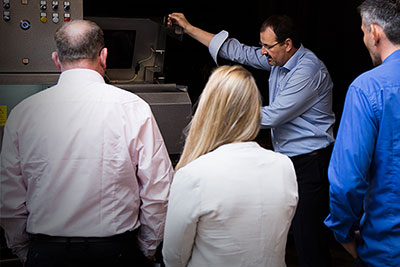 The HEUFT eXaminer II XB X-ray system presented by Dirk Henschke attracted a great deal of attention.