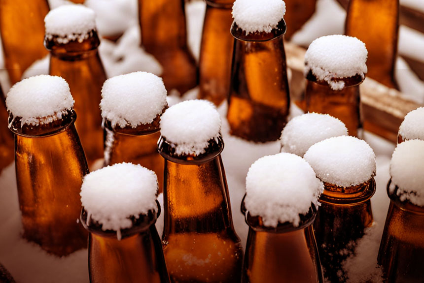 Winter and faulty bottles: Reject before infeed!
